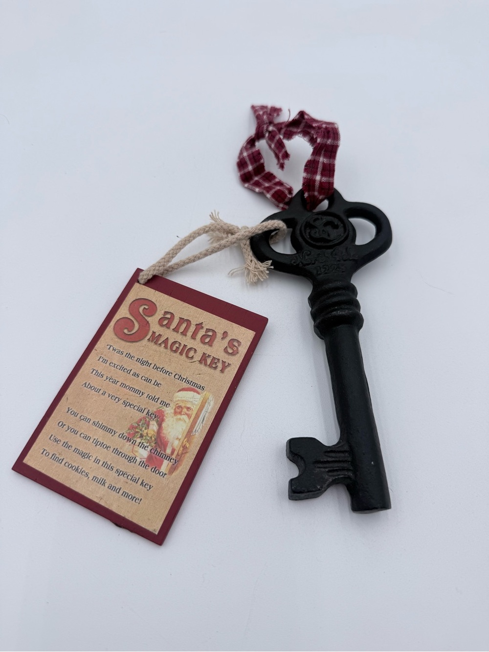 Christmas Santa’s Magic Key North Pole 1225 Decor Large 6.5”Heavy Duty Cast Iron